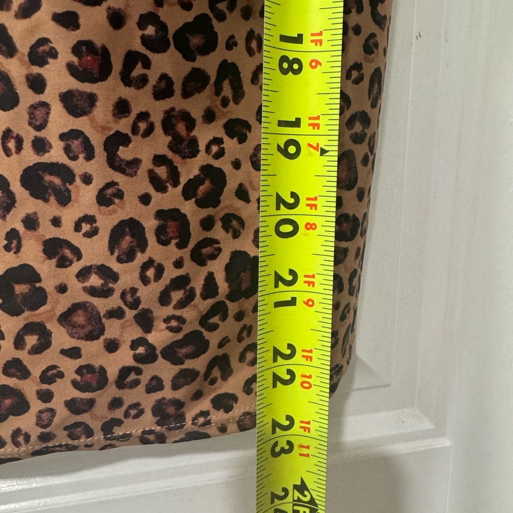 Shade & Shore Brown Leopard Print Tank Top - Picture 3 of 5